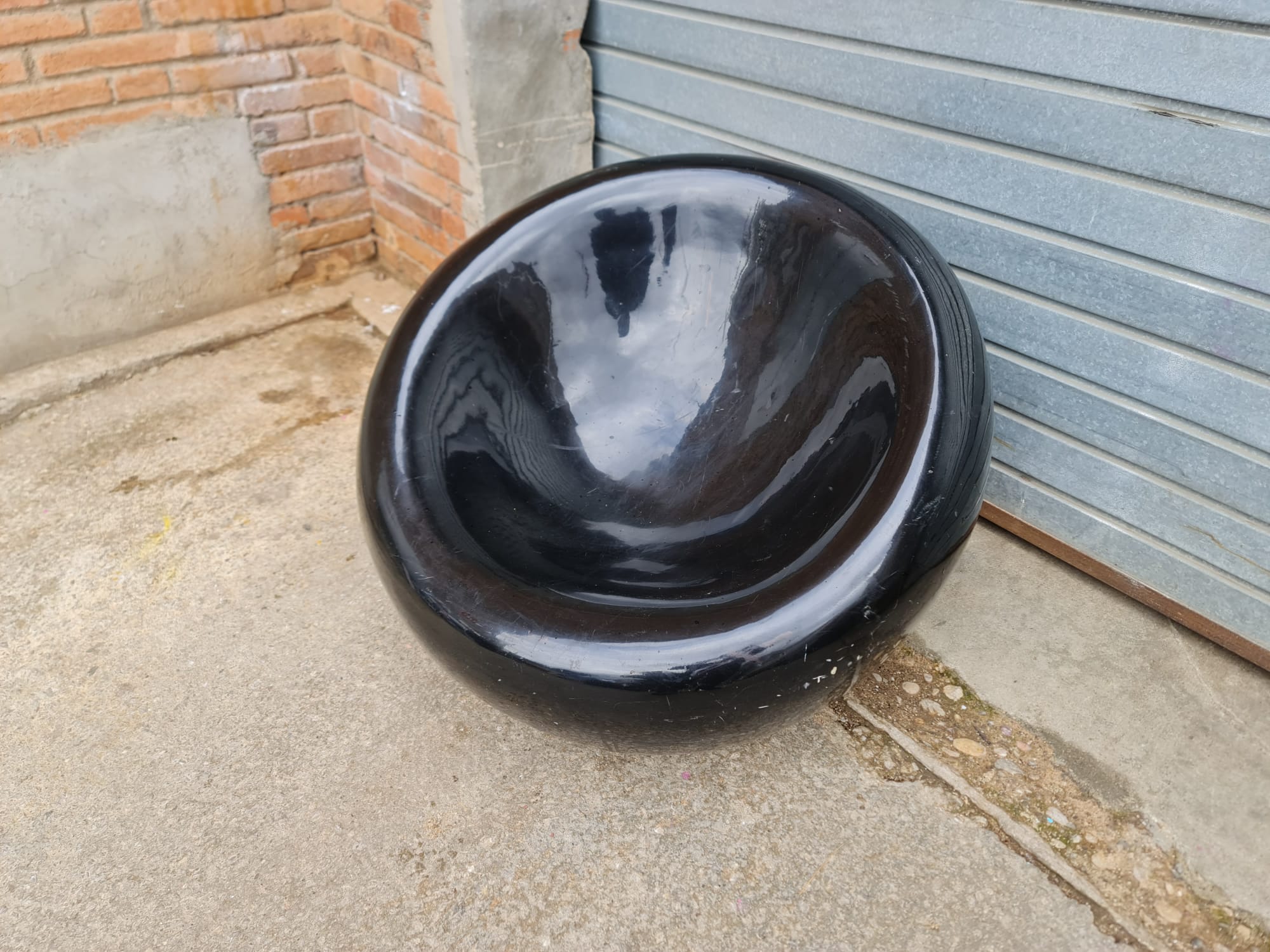 butaca plastico con ruedas negro 64x92x93 1u